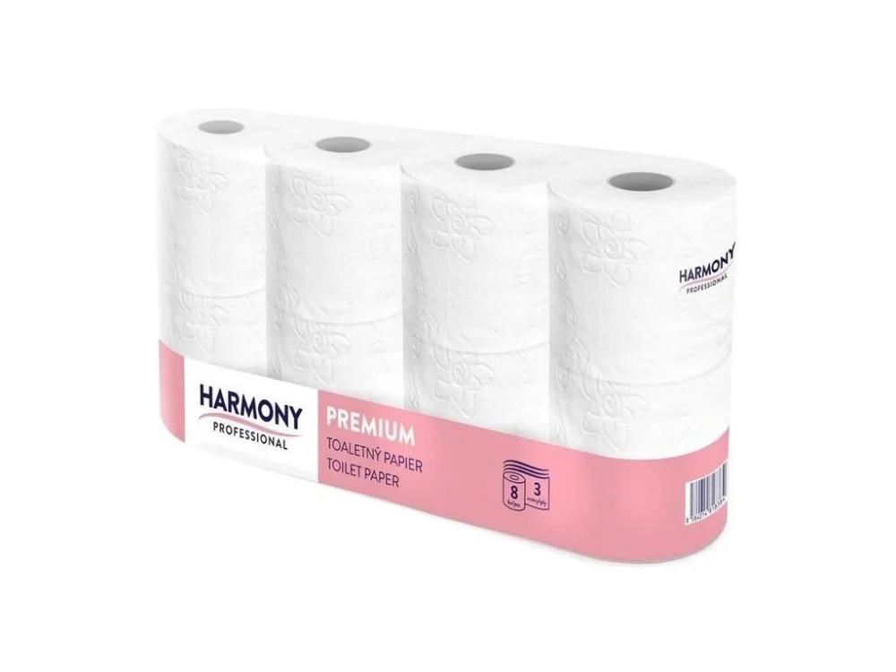 Nová Kolekce Toaletní papír HARMONY Professional Premium 8ks