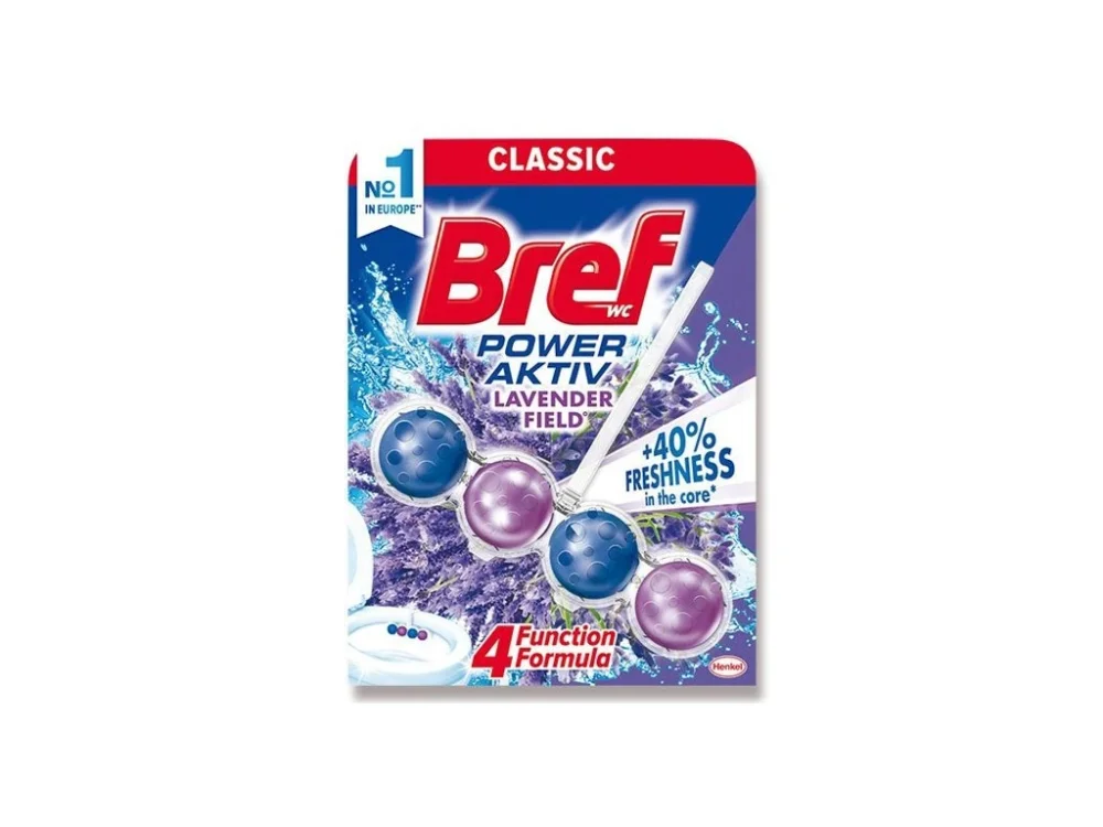Horká Nabídka Bref Power Aktiv WC závěs Levandule 50g