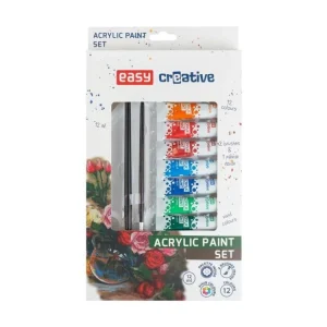 Akrylové barvy Easy sada 12 barev Must-Have