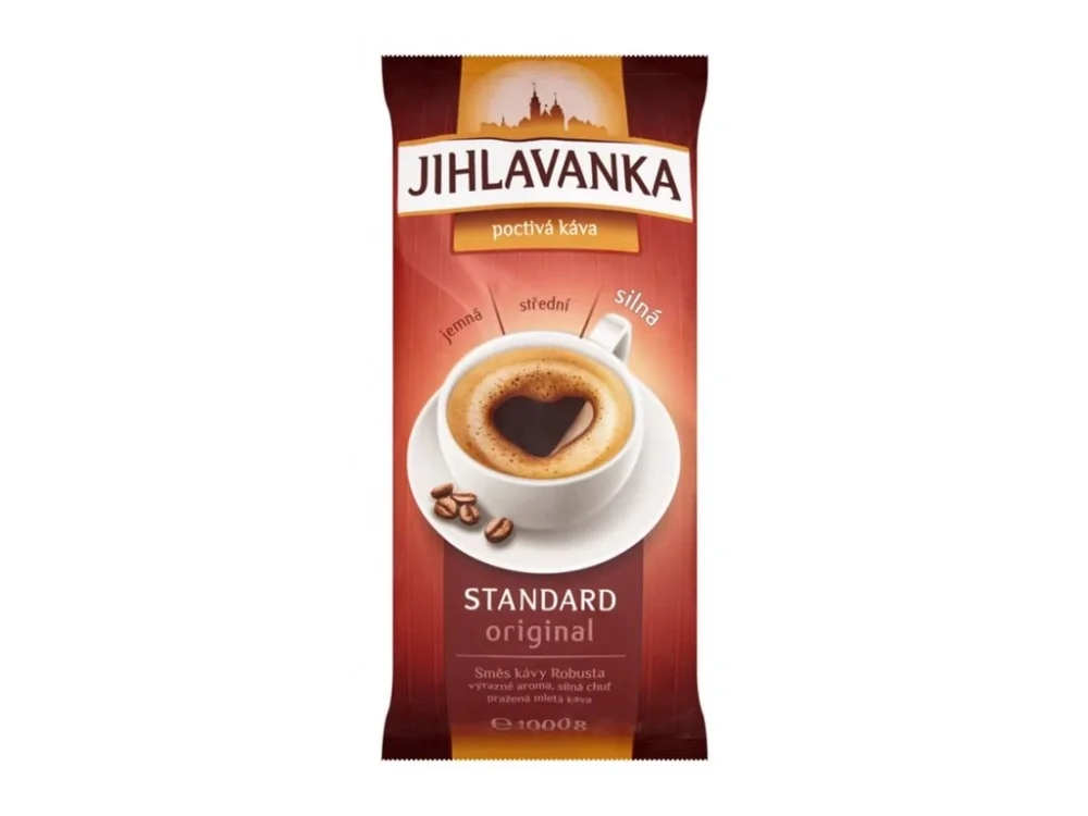 Káva Jihlavanka Standard 1kg Vysoce Kvalitní