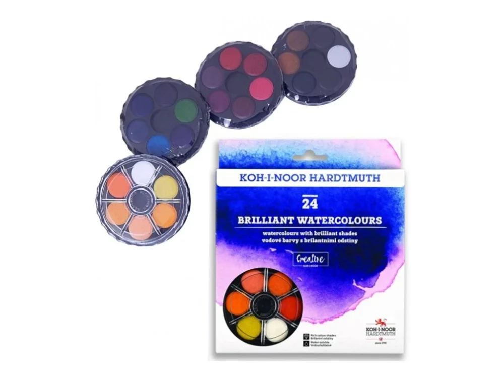 Víkendová Akce Vodové barvy Koh-i-Noor kulaté brilant 4 patra