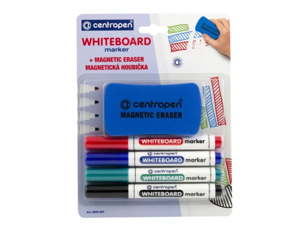 Centropen 8559 WB Marker 4ks + houbička Kup Teď