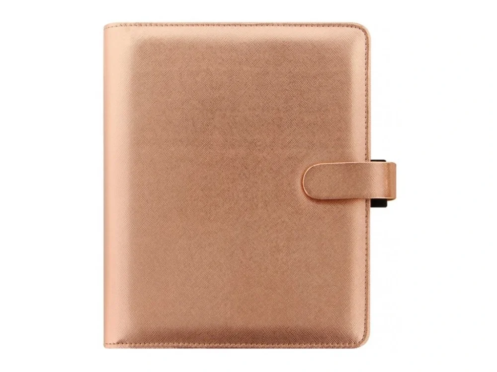 Diář FILOFAX Saffiano Metallic A5 rose gold Vysoce Kvalitní