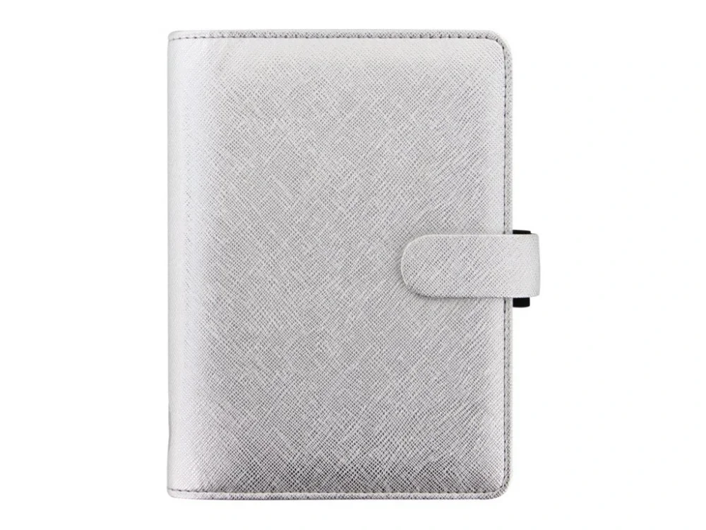 Diář FILOFAX Saffiano Metallic osobní silver Finální Výprodej