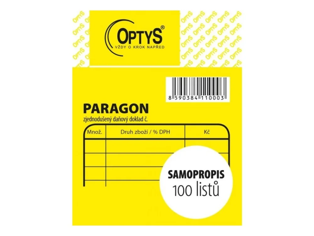 Paragon samopropisovací 75x95mm 1100 Přímo Od Výrobce