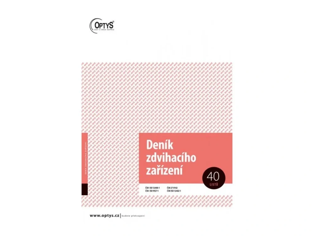 Deník zdvihacího zařízení A4 1227 Levný