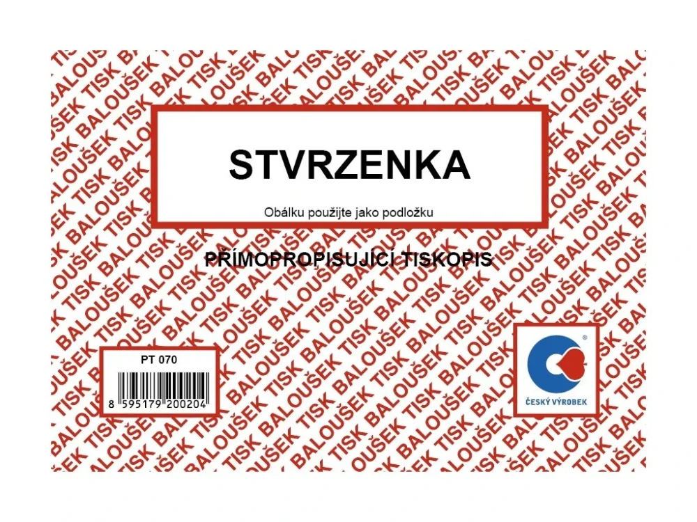 Stvrzenka EET A6 PT070 Přímo Od Výrobce