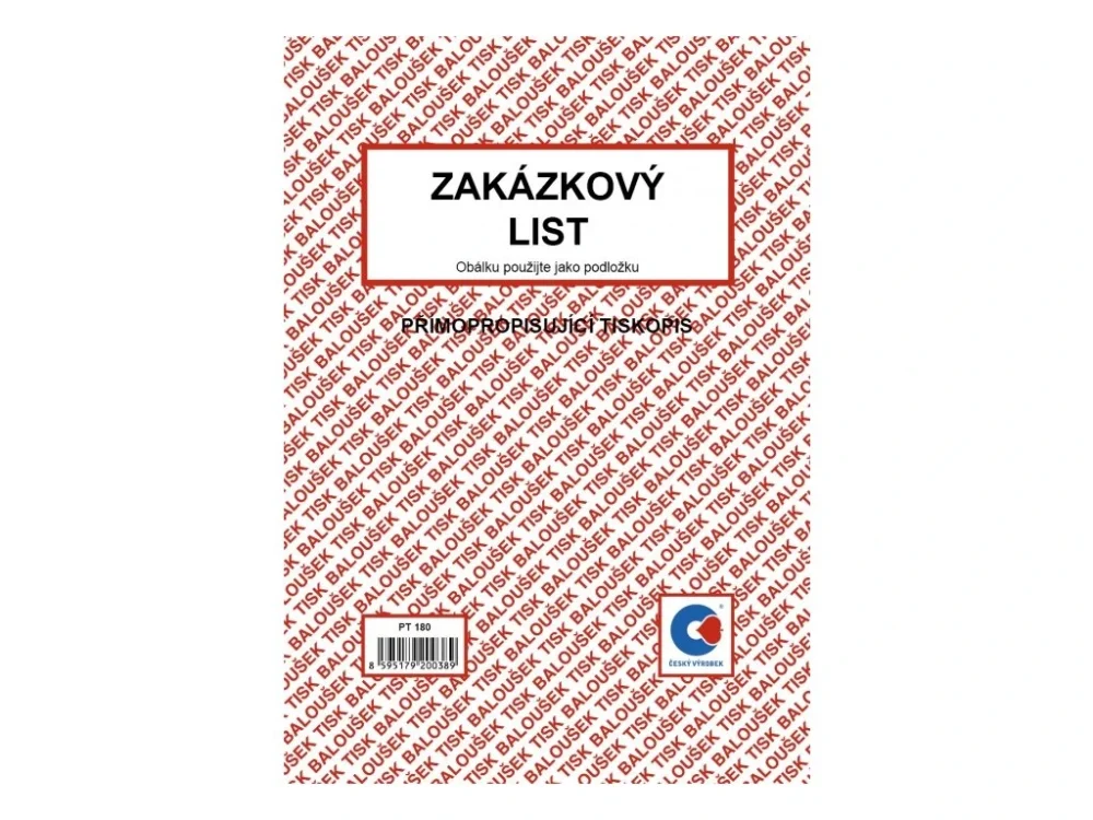 Pouze Dnes Zakázkový list A5 PT180
