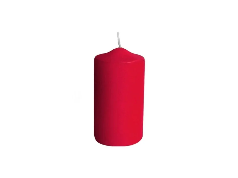 Svíčka válec červená 50x100mm 4ks Autentický