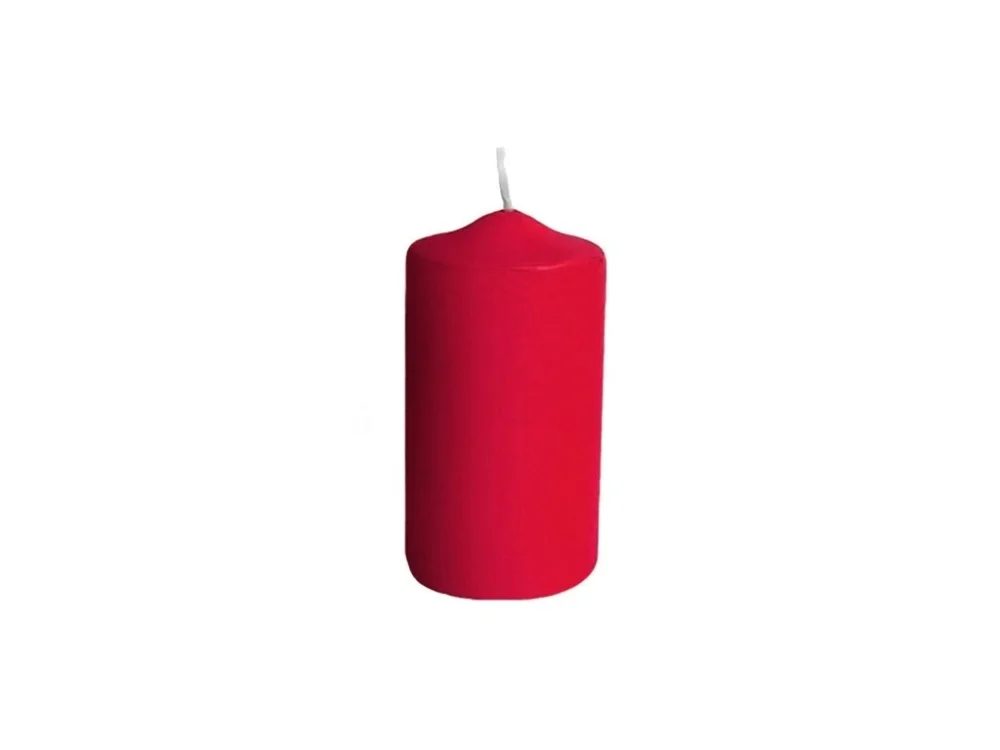 Svíčka válec červená 60x120mm Cenový Hit
