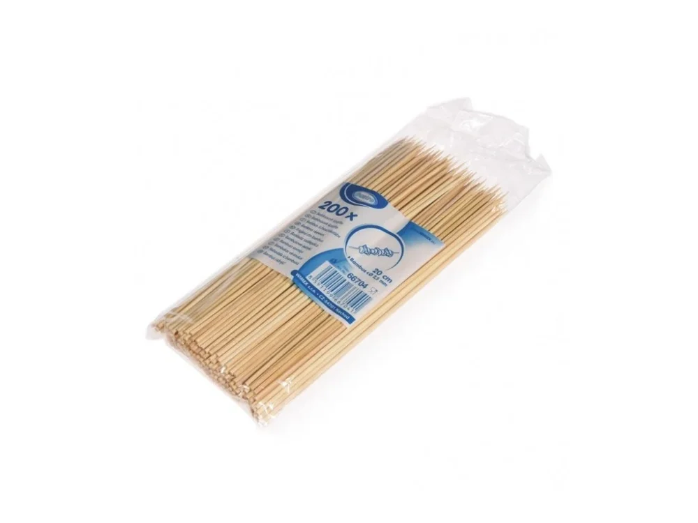 Špejle dřevěné hrocené 30cm 100ks Zlevněný