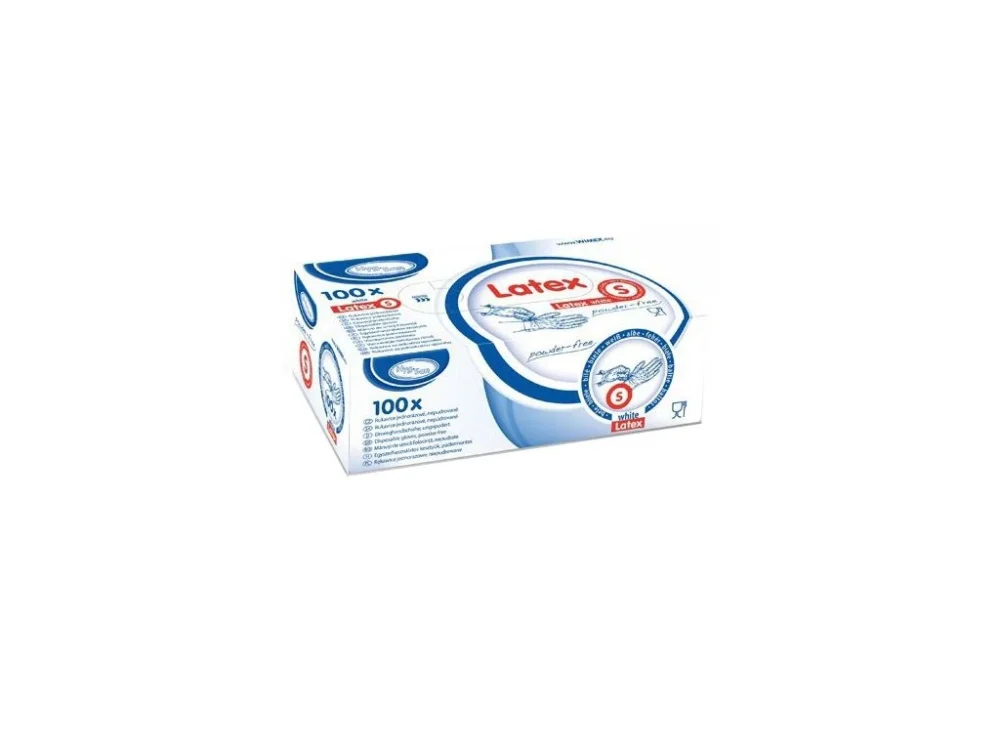 Cenový Hit Rukavice LATEXOVÉ velikost S bílé
