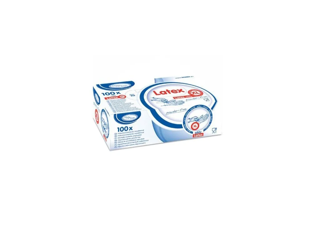 Rukavice LATEXOVÉ velikost XL bílé Ověřený