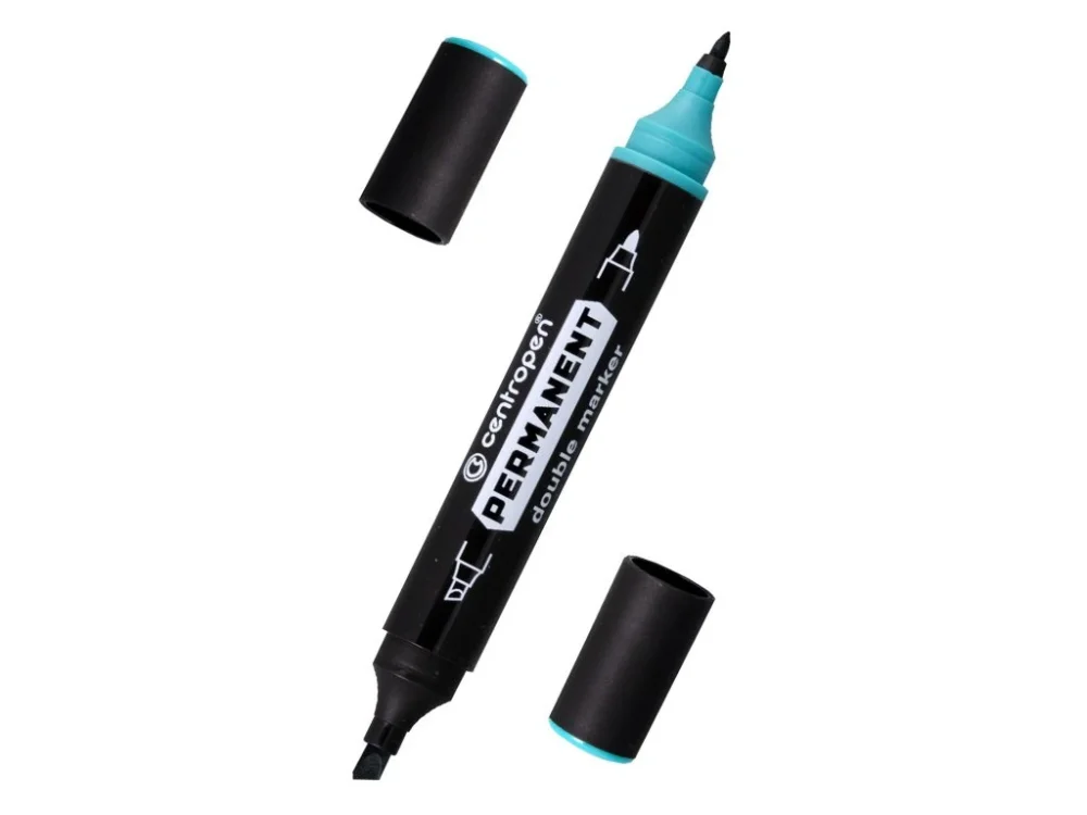 Centropen 1666 Permanent double marker zelený Akce