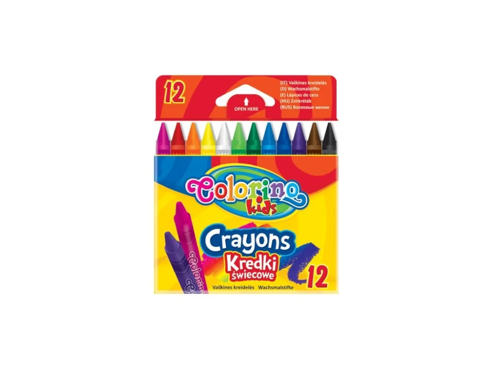 Voskovky COLORINO 12 barev Horká Nabídka