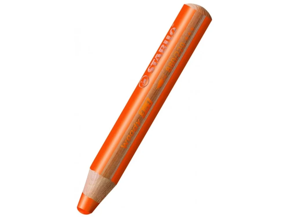 Zlevněný Pastelka Stabilo woody 3v1 oranžová