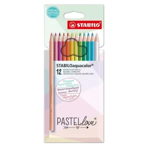 Vysoce Kvalitní Pastelky Stabilo Aquacolor PASTELlove 12ks