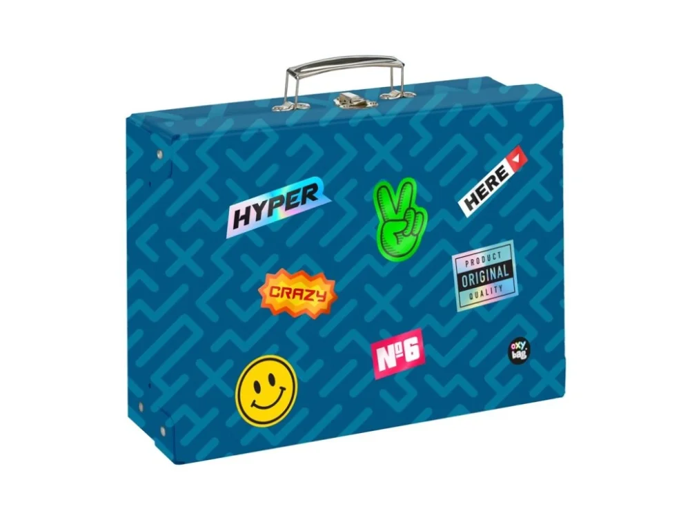 Akční Cena Kufřík lamino hranatý A4 OXY GO Stickers