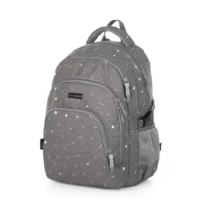 Akční Cena Studentský batoh OXY SCOOLER Grey geometric 9-13623