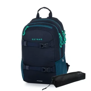 Zlevněný Studentský batoh + etue OXY Sport Blue 9-22123E