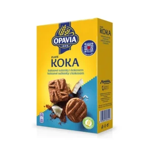 Akce Opavia Zlaté Koka sušenky s kokosem a kakaem 180g