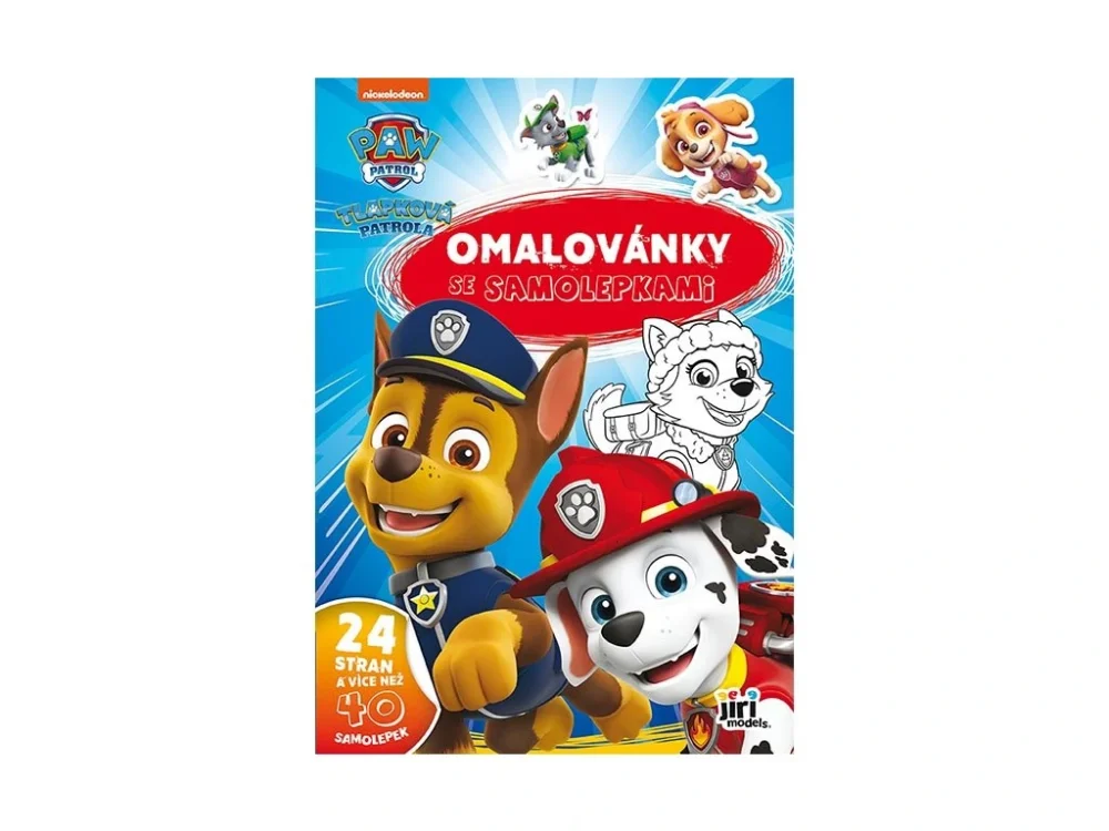 Omalovánky A4 se samolepkami Tlapková patrola Víkendová Akce