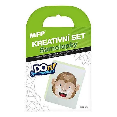Kreativní set, samolepky opice Jen Po Omezenou Doba