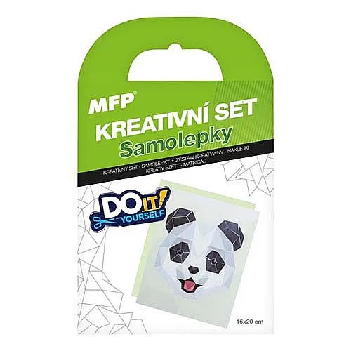 Kreativní set, samolepky panda Hit Sezóny