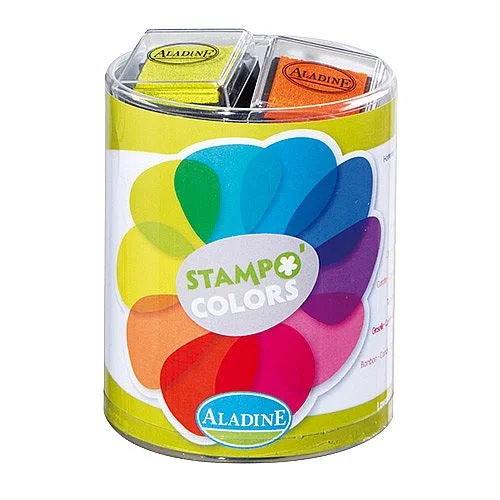 Značkový Razítkovací poštářky STAMPO IZINK PIGMENT, 10 různých barev