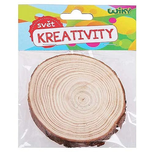 Dřevěné kolečko, 1 ks, 9-10x1 cm Víkendová Akce