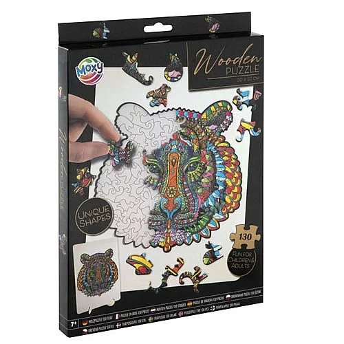 Dřevěné puzzle, 130 dílků, tygr Odeslání Ihned