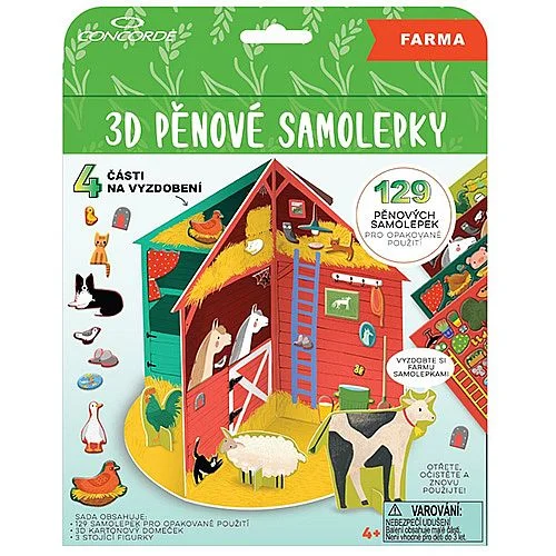 Pěnové samolepky 3D CONCORDE, Farma Nová Kolekce