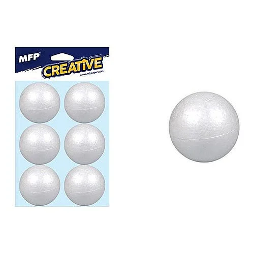 Koupit Online Polystyrenové koule, 4 cm, 6 ks