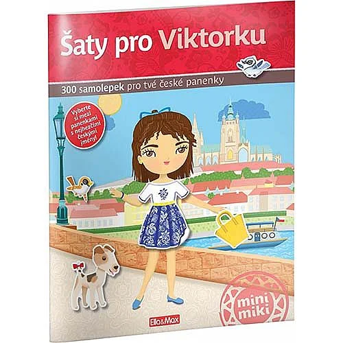 Oblíbený Kniha samolepek, šaty pro, Viktorku