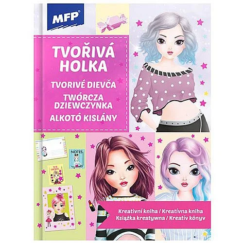 Pouze Dnes Kreativní kniha tvořivá holka, 21 x 28 cm, 32 listů
