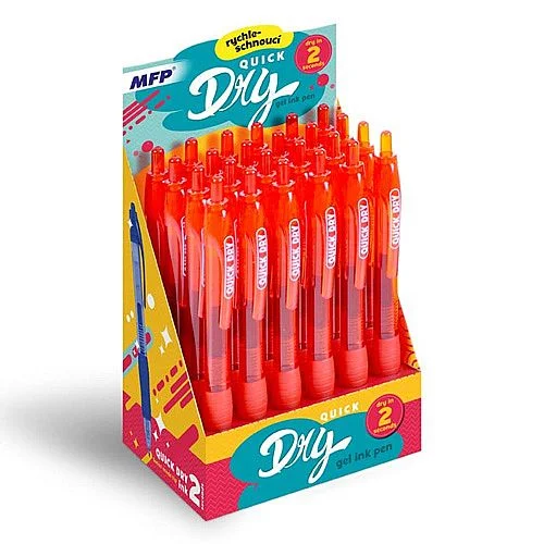 Nejprodávanější Gelové pero QUICK DRY, červená