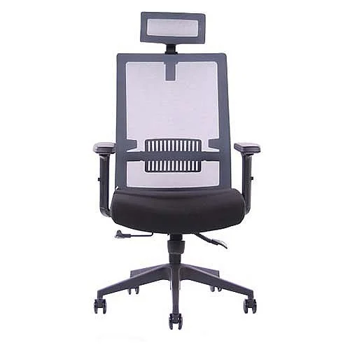 Aktuální Kancelářská židle Pixel, šedá, područky, podhlavník