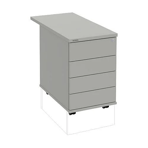 Objednat Nyní Kontejner, 4 zás.1podél, hl. 80 cm K34CPTOP80, šedá/šedá