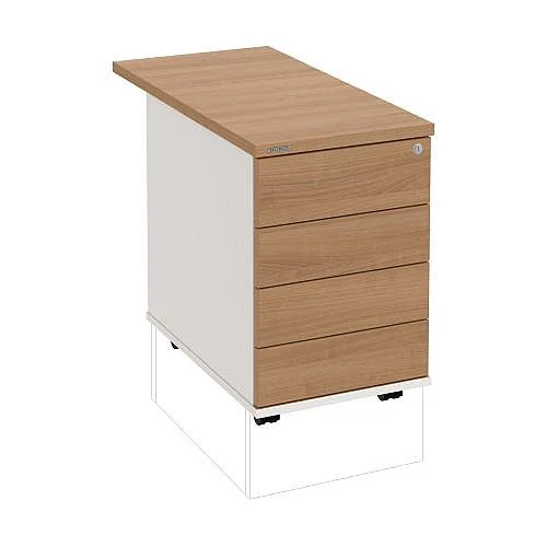 Kontejner, 4 zás.1nap., hl. 80 cm K34CPTON80, bílá/višeň Novinka