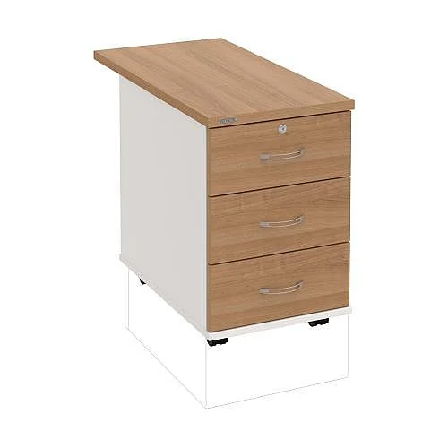 Rychlé Dodání Kontejner3 zás., podél, hl. 80 cm K33ZP80, bílá/višeň