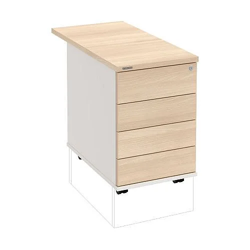 Kontejner, 4 zás.1nap., hl. 80 cm K34CPTON80, bílá/akát Víkendová Akce