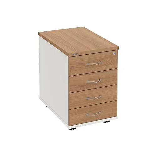 Kontejner, 4 zás.,podél, hl. 60 cm K34CP, bílá/višeň Nejlepší Cena