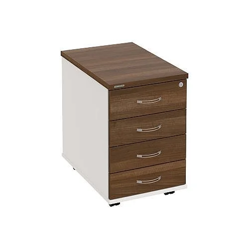 Kontejner, 4 zás.,nap., hl. 60 cm K34CN, bílá/ořech Akční Nabídka