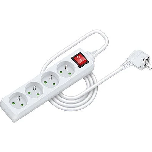Speciální Cena Prodlužovací kabel s vypínačem 4 zásuvky, 2 m