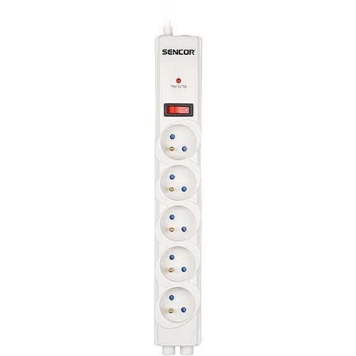 Nejprodávanější Sencor Přepěťová ochrana 5 zásuvek, SSP 530, 1,5 m