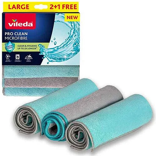 Vileda Pro Clean mikrohadřík, 2 + 1 ks Horká Nabídka