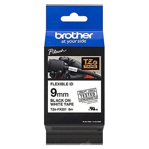 Páska Brother TZE-FX221, 9mm č/b Aktuální