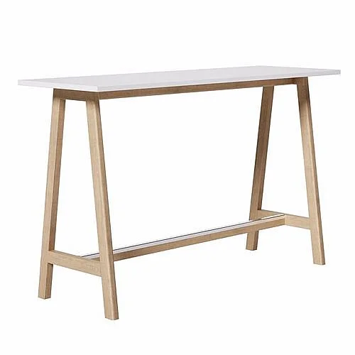 Nakupujte Hned Barový stůl Wood 180 x 60 cm, bílá deska, nohy buk