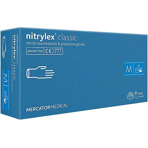 Nejprodávanější Nitrilové rukavice Nitrylex Classic modrá,