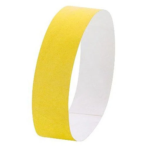 Vrácení Zdarma Identifikační bezpečnostní páska Wristvek, žlutá, 10 ks, 19 mm